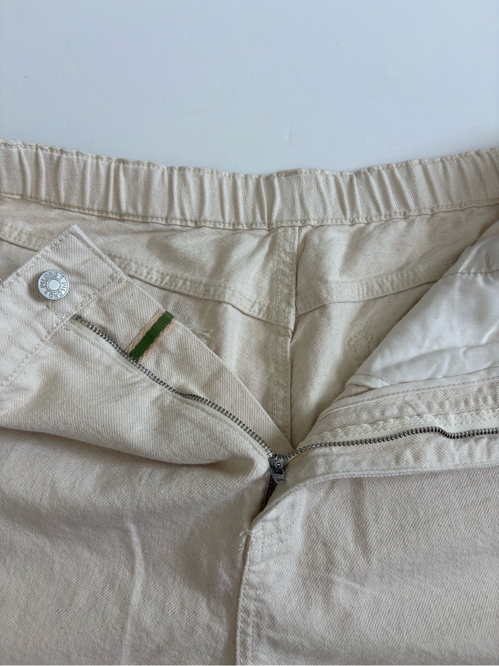 Anthropologie Pilcro Off White High Waisted Shorts Size XL New with Tags - Picture 3 of 9